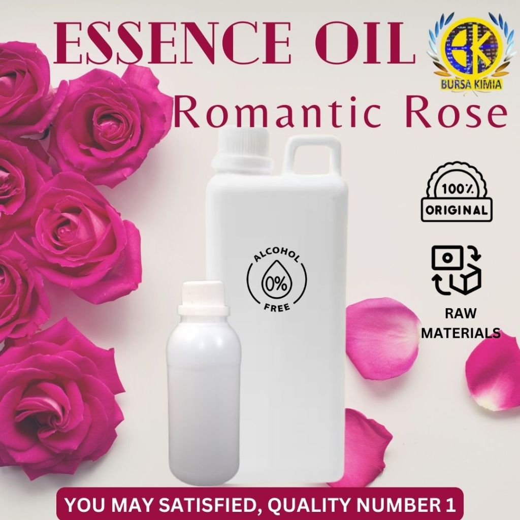 BAHAN BAKU RAW MATERIAL Essence Oil Romantic Rose Parfum 100ml / Biang Minyak Wangi 100ml Romantic R