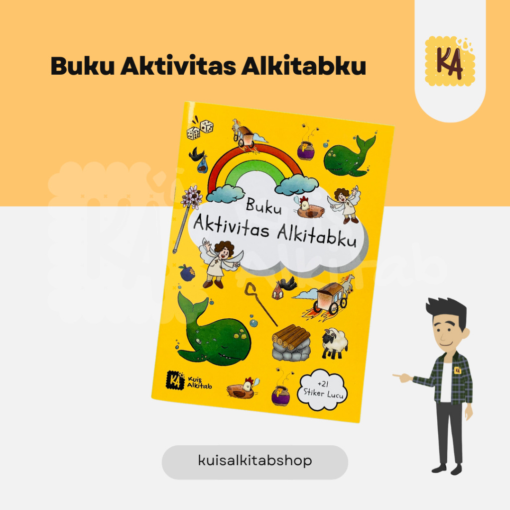 Kuis Alkitab/Buku Aktivitas Alkitabku/Buku Kristen Anak/Buku Stiker/Buku Aktivitas Anak Kristen