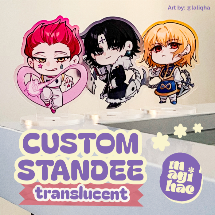 Custom Standee Akrilik Translucent | Custom Acrylic Standee Translucent