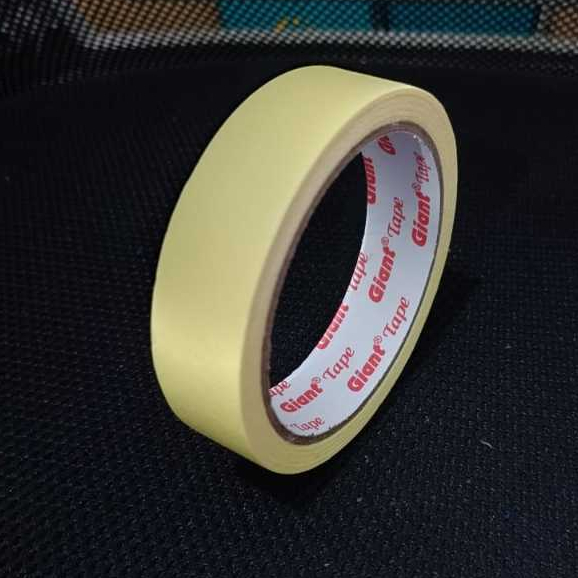 

Lakban Kertas Masking Tape Merk GIANT Tape 23 mm x 18 Meter