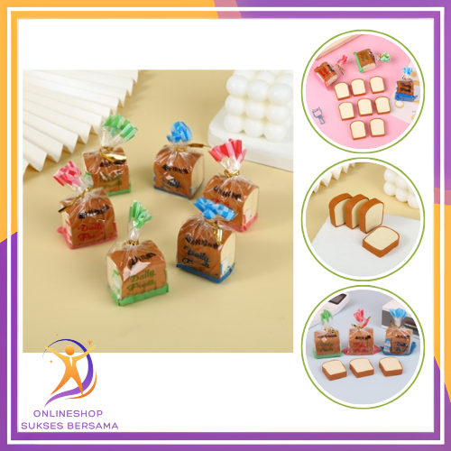 

OSB Penghapus Pensil Karakter Roti Tawar Isi 4Pcs Eraser Toast Bread Hapusan Sekolah Korean Style Penghapus Pensil Lucu Bentuk Roti Panggang 4 Pcs t