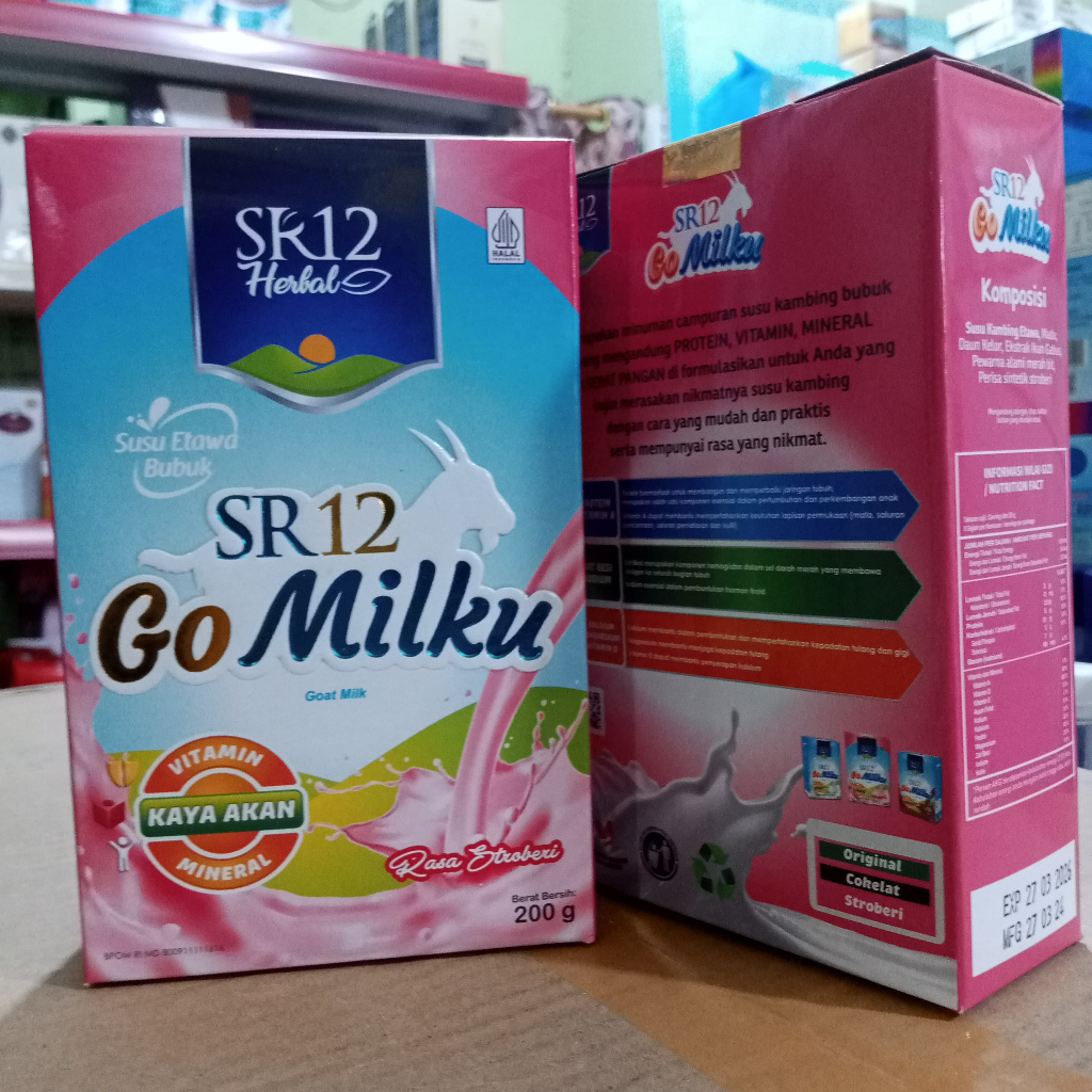 

SR12 GOMILKU STROBERI / SUSU KAMBING RASA STRAWBERRY / SUSU KAMBING ETAWA KUALITAS PREMIUM / IMUN BOOSTER