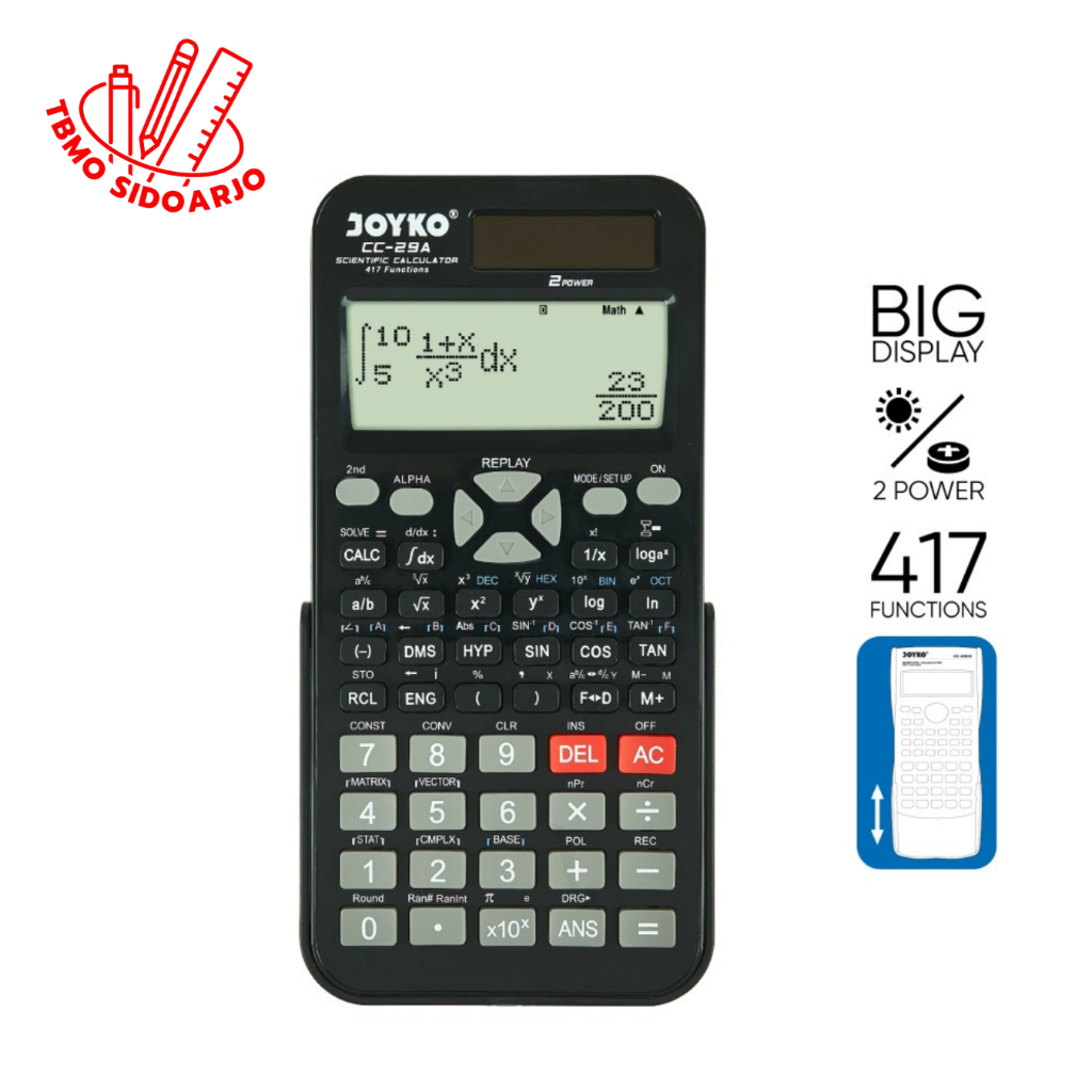 

TBMO Calculator / Kalkulator Joyko CC-29A / Scientific / 417 Functions