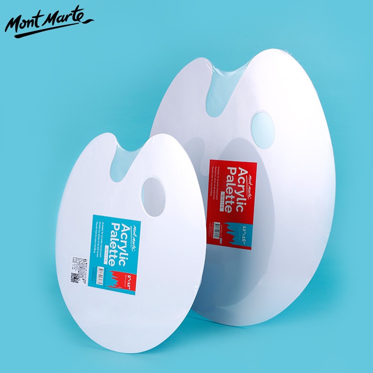 

MONT MARTE ACRYLIC PALETTE big small palet lukis akrilik alat menggambar KODE C3N6
