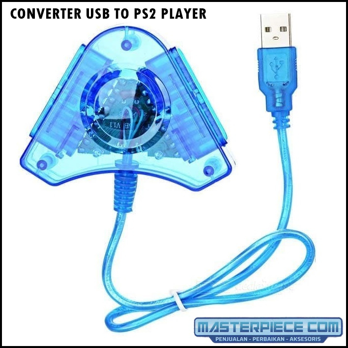 Converter Stick PS2 to USB PlayStation/ Converter PS 2/ Converter PS 2 Biru