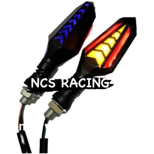 sew bisa cod 4 lampu sein variasi led running 2 sisi sen panah sein vixion,klx,crf,cbr150,vario,mx