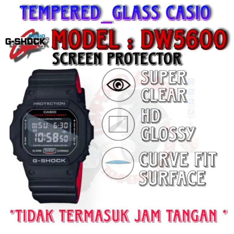 Anti gores Khusus G-Shock DW 5600 GM 5600 GW B5600 Tempered glass dw5600 gw b5600 gm 5600