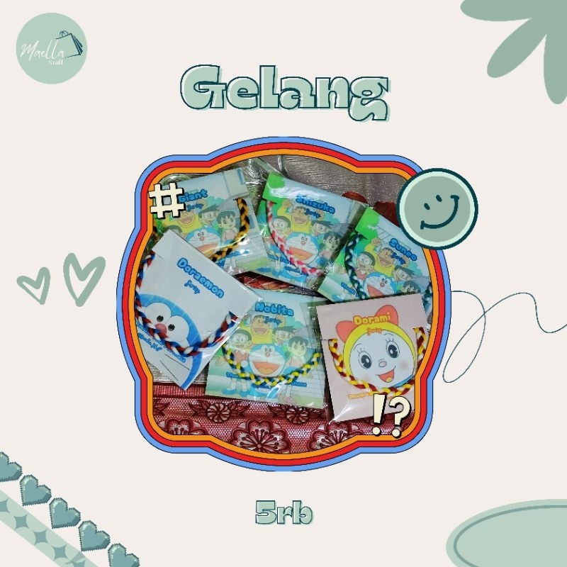 Gelang Rajut | Gelang Benang | Gelang Couple Doraemon Series