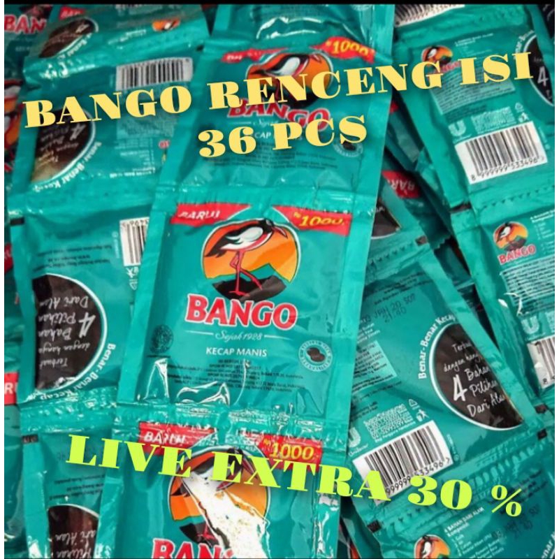 

Bango kecap renceng isi 12 pcs/36 pcs /24 pcs LIVE EXTRA 30%