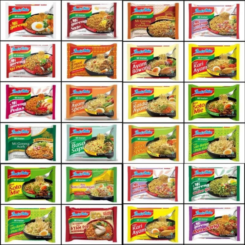 

Mie Indomie All Varian Rasa / Mie Indomie Goreng / Mie Indomie Kuah Per Dus Isi 40 Pcs