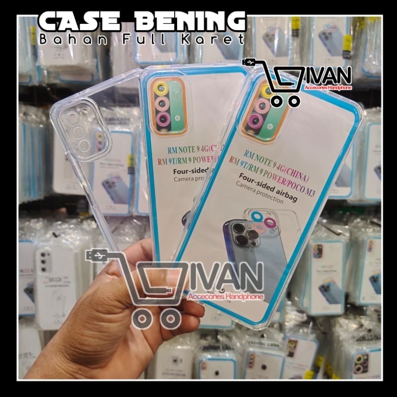 SILIKON CASE CLEAR BENING TRANSPARAN AIRBAG REDMI 9T CASING HP
