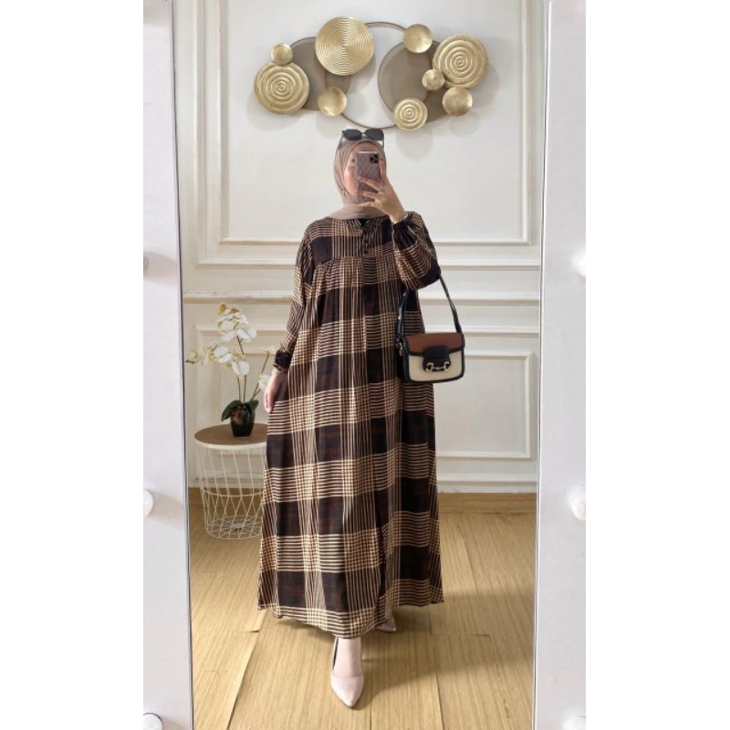 gamis rayon premium/daster rayon/dress rayon/baju rayon/dresa kotak2