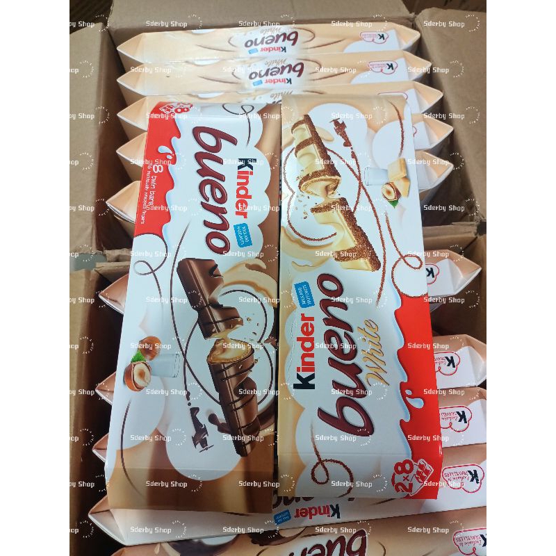 

Kinder Bueno Milk and Hazelnut Chocolate 8 Twin bars Eropa