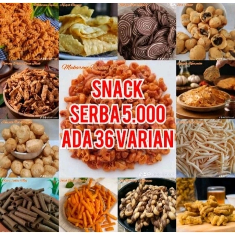 

Snack cemilan kiloan serba 5.000