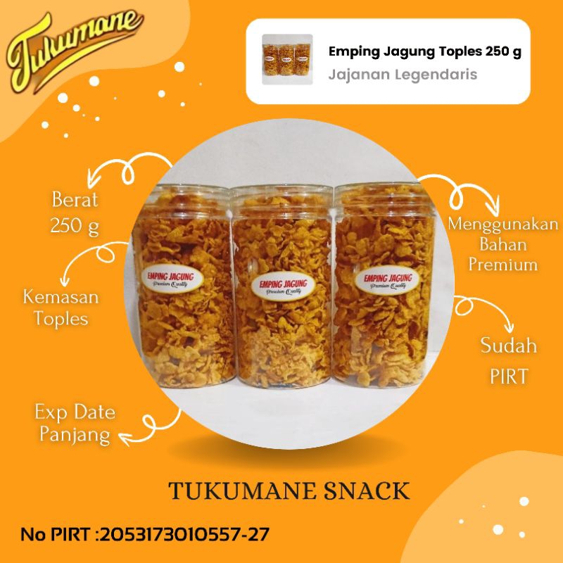 

Jagung Geprek Pedas Manis Spesial Kemasan Toples Cantik 250g