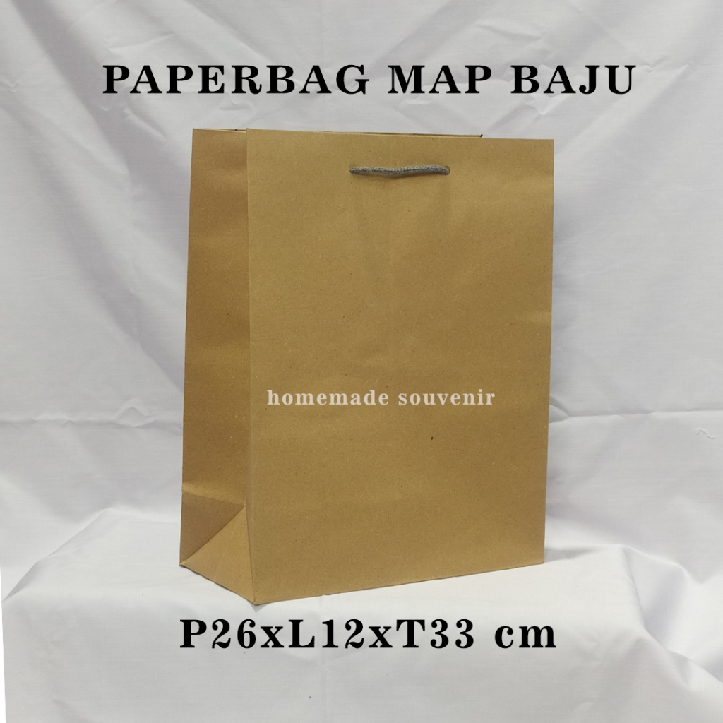 

Paperbag Baju Ukuran 26x12x33 cm Isi 1 Pcs - Tas Souvenir