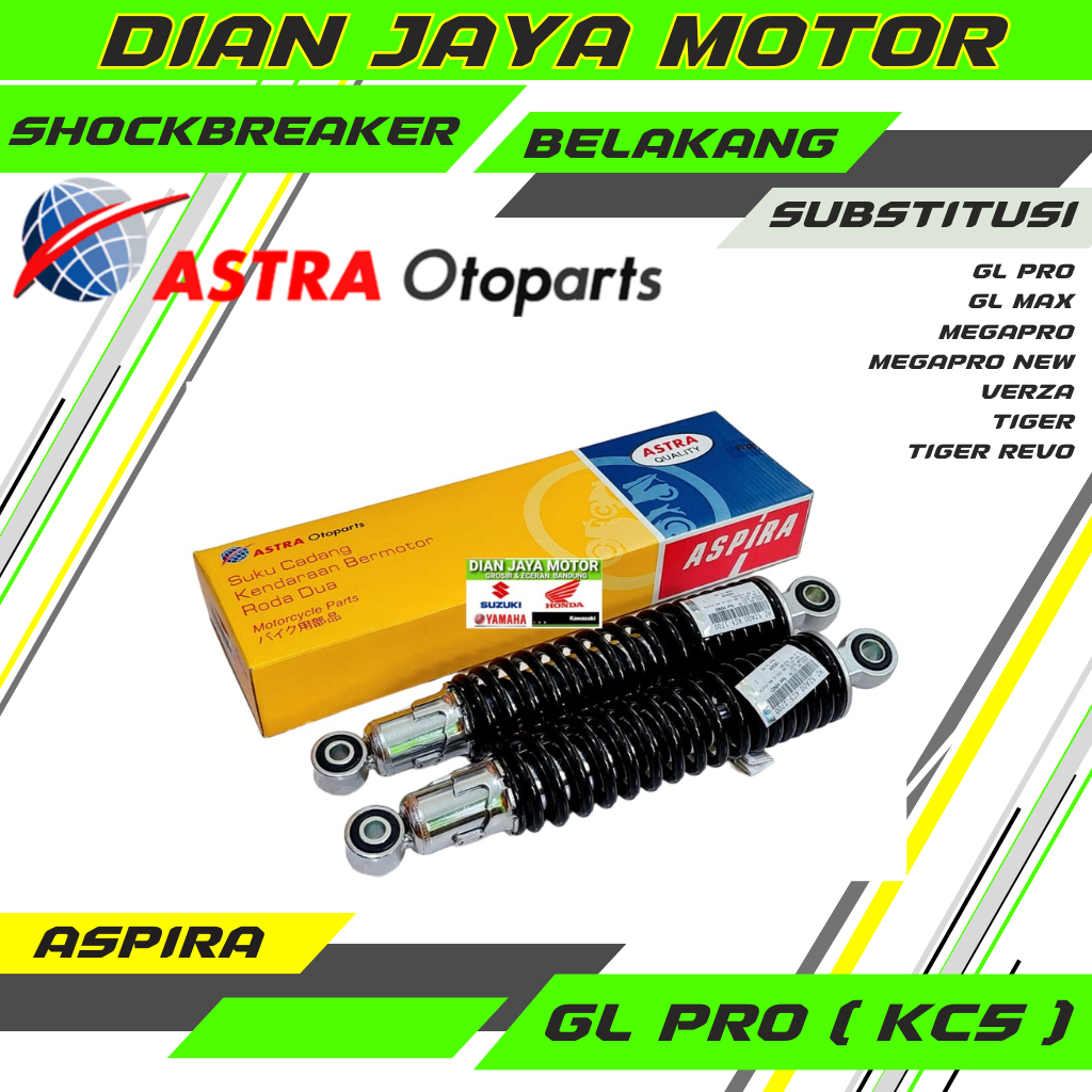 H2-52A00-KC5-1700 SOK BELAKANG MEGAPRO PRIMUS HONDA TIGER. GLPRO. NEOTEK H2-4313A-KC5-1700 ORI