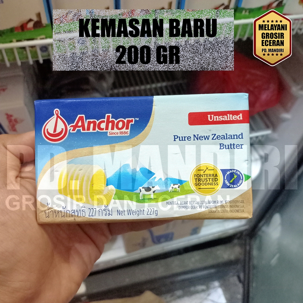 

ANCHOR UNSALTED BUTTER 200 GR