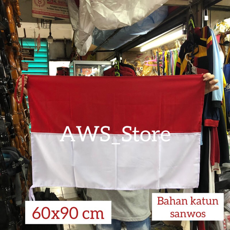 Bendera merah putih katun 60x90