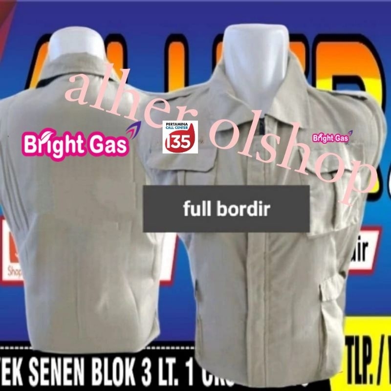 Rompi bright gas rompi kerja bright gas rompi vest bright gas rompi Pertamina rompi kerja Pertamina 