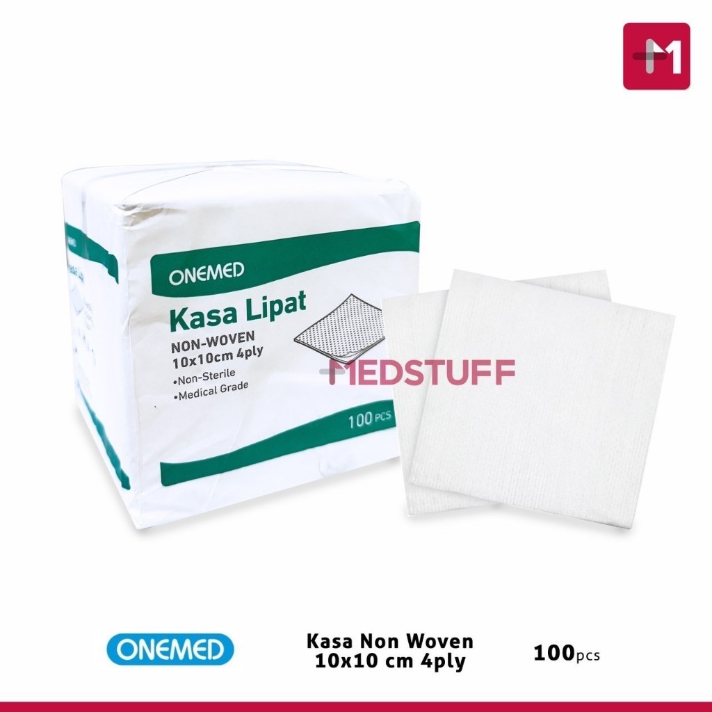 Kasa Lipat Non Woven 10x10cm 4ply 100s Onemed Kasa Onemed Kasa Lipat Onemed