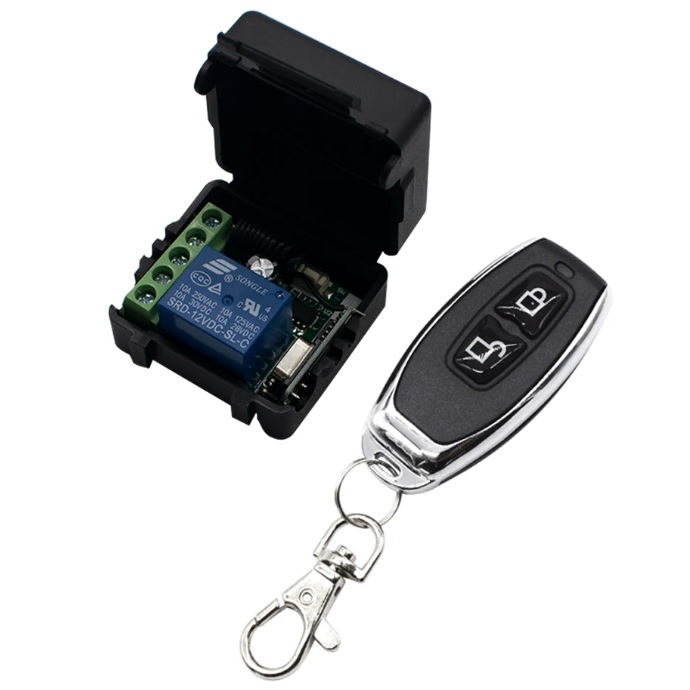 Wireless 1Ch T6 12VDC 1CH RF Relay Receiver Transmitter 433Mhz