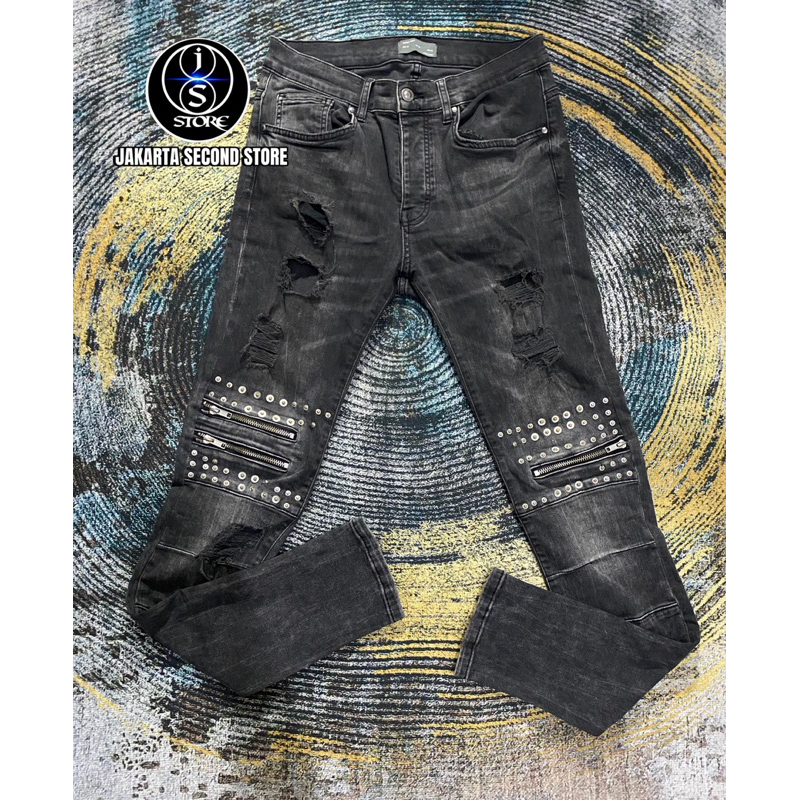 Ripped Jeans Denim Zara Man Zipper Limited