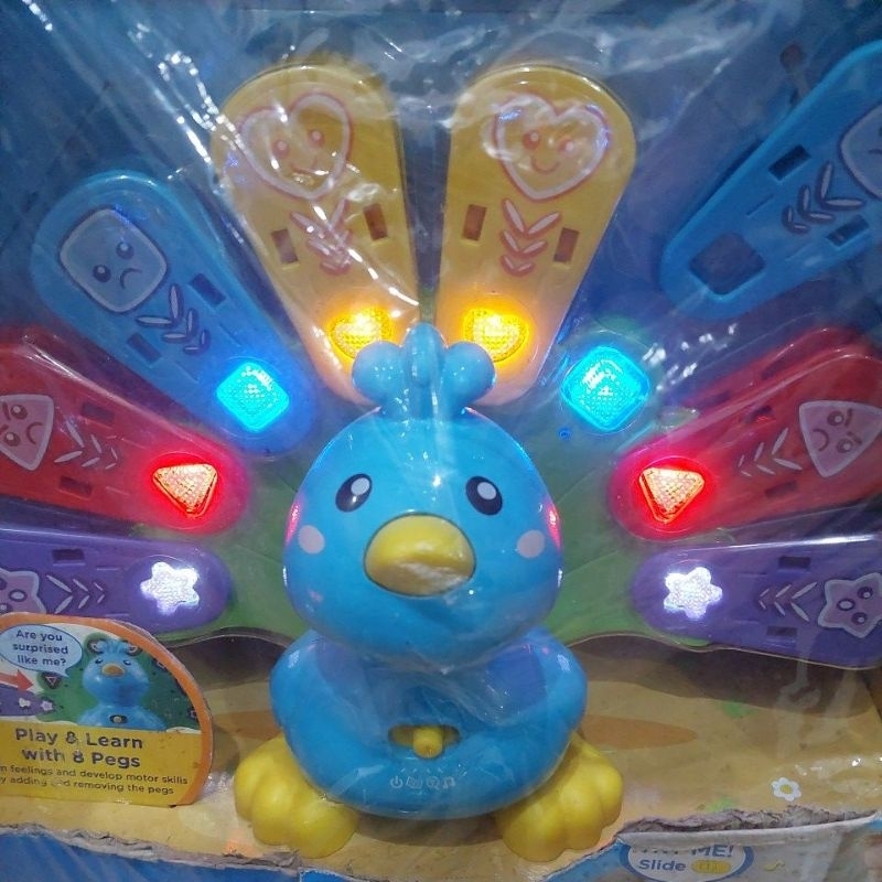 VTECH PEACOCK BIRD FEATHERS AND FEELINGS NEW