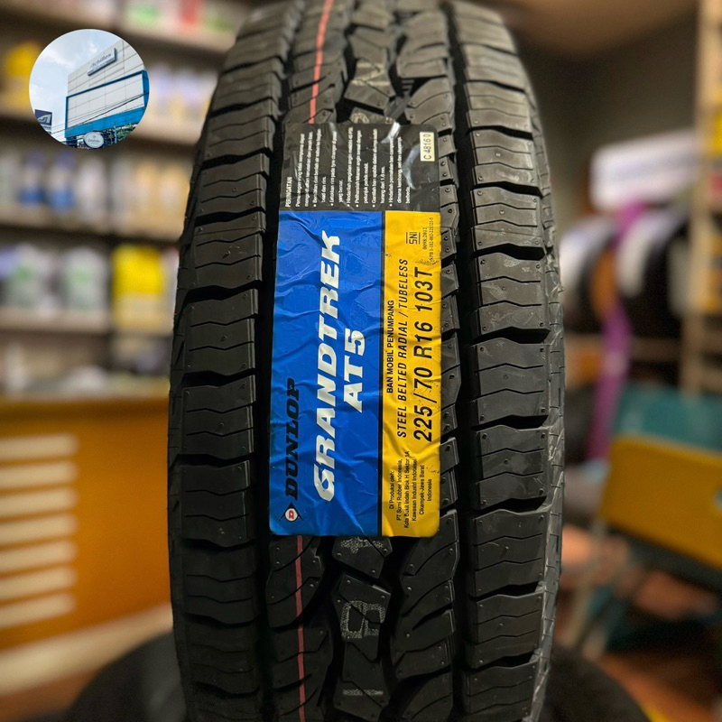 Ban Mobil 225/70 R16 103T Dunlop Grandtrek AT5 Ban 225 70 16 ( White Letter )