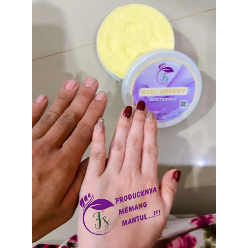 HB PEMUTIH BADAN AMPUH BODY CREAMY FIOSKIN BPOM HB AMAN HB DOSTING