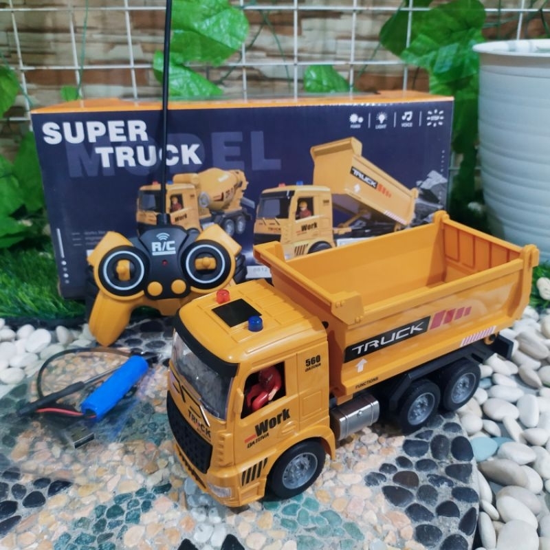 Rc dump truk Remote Control - Mainan Beko Remot Kontrol Anak