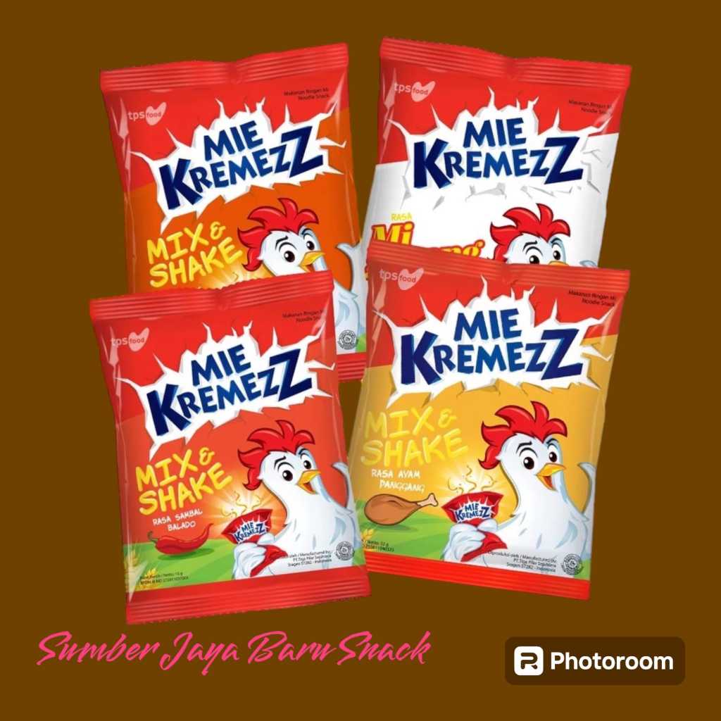 

Mix & Shake Mie Kremezz | Isi 10 Bks @ 18 Gr