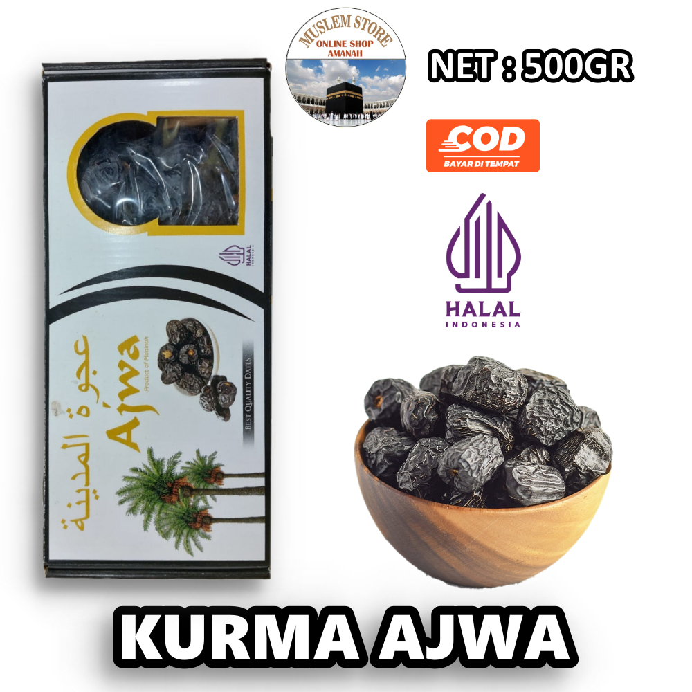 

ajwa jumbo/kurma nabi premium 500gr super kemasan dus putih