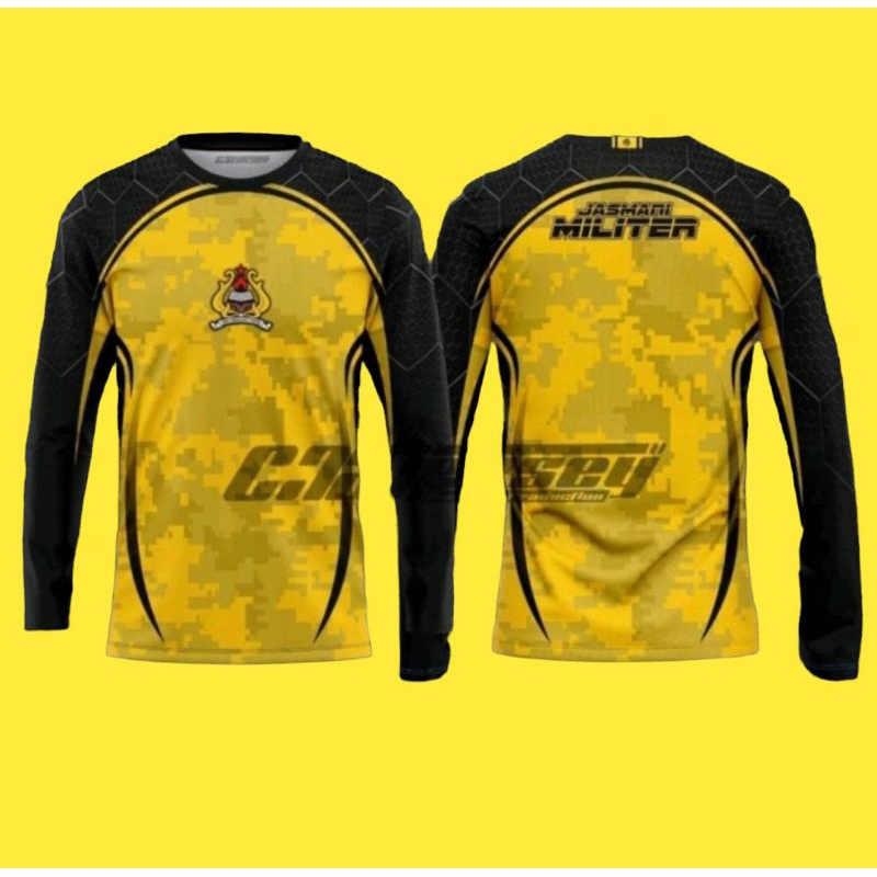 KAOS JERSEY JASMANI MILITER PANJANG JASMIL / Jersey militer jasmil lengan panjang