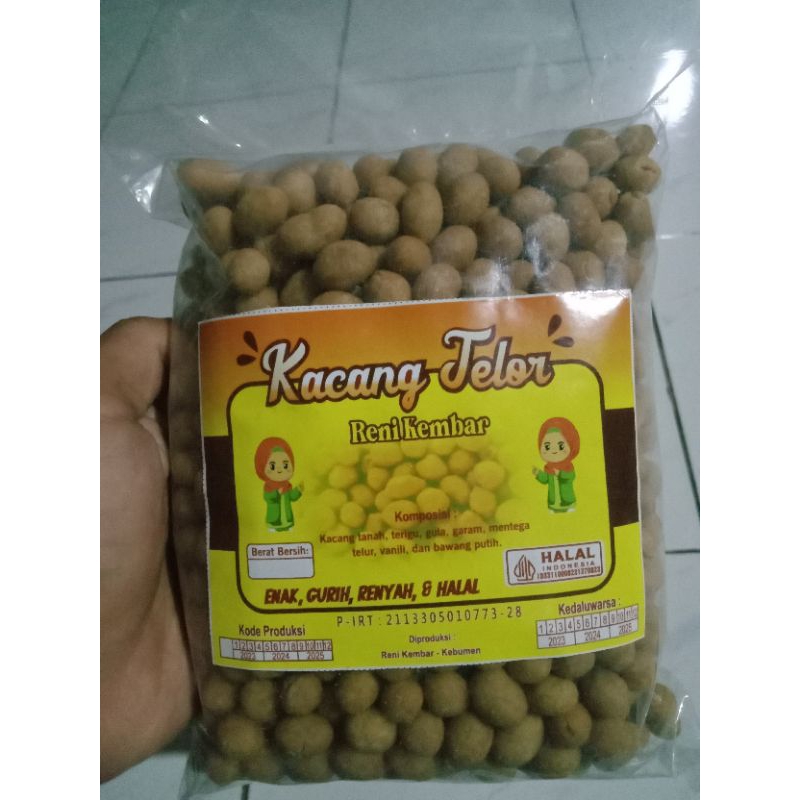 

kacang telor cap Reni kembar enak Gurih renyah mantap