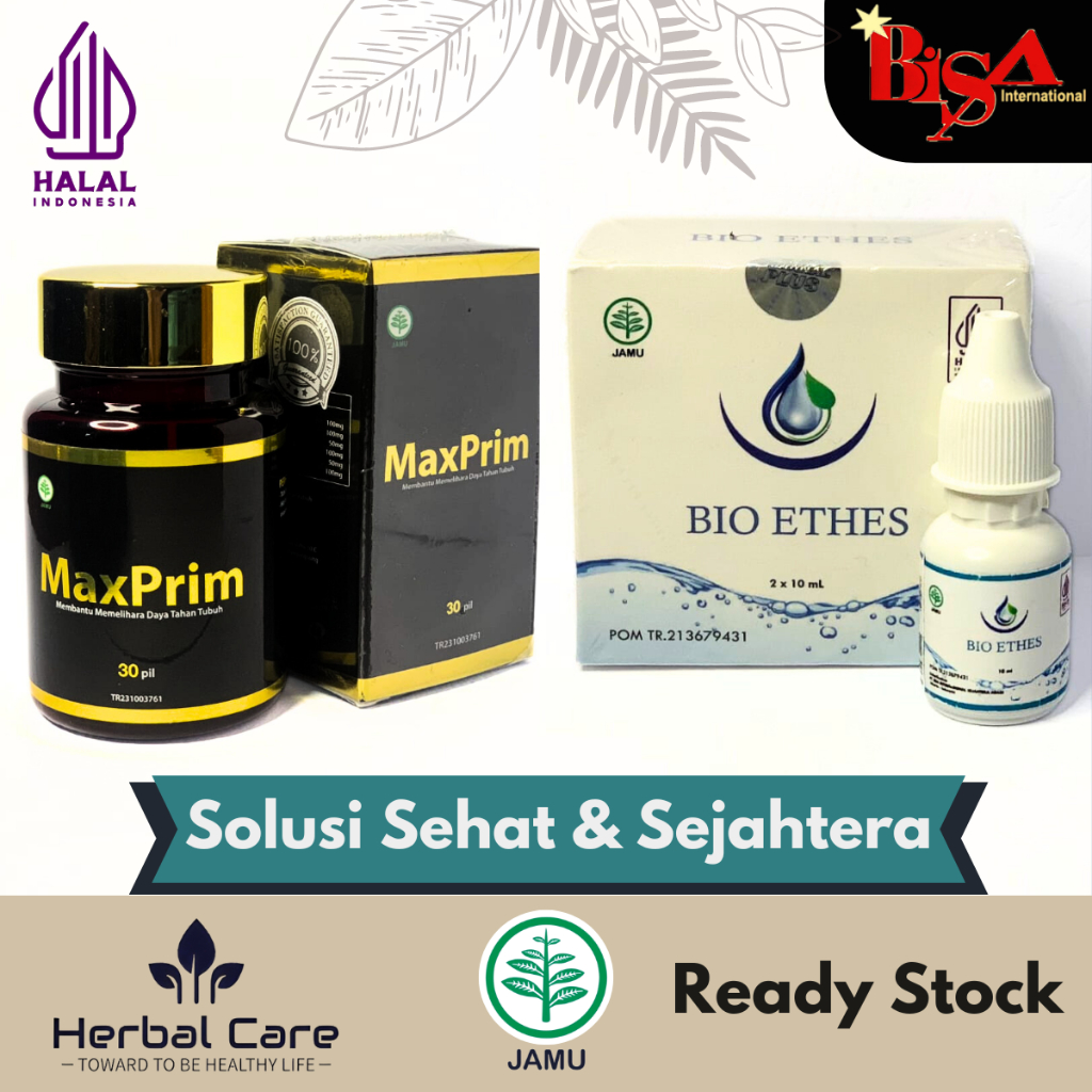 Max Prim Pil Hitam & Enzym Tetes Bio Ethes Herbal Alami Untuk Kesehatan - Herbal Care