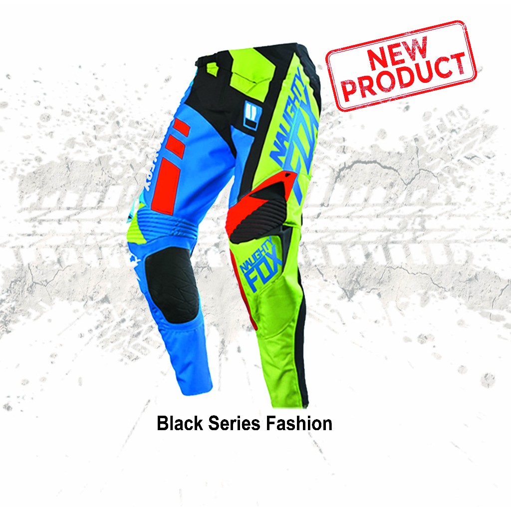 Clana Pants pakaian motor trail sepeda motocross cross trabas adventure enduro Hitam putih Black mer