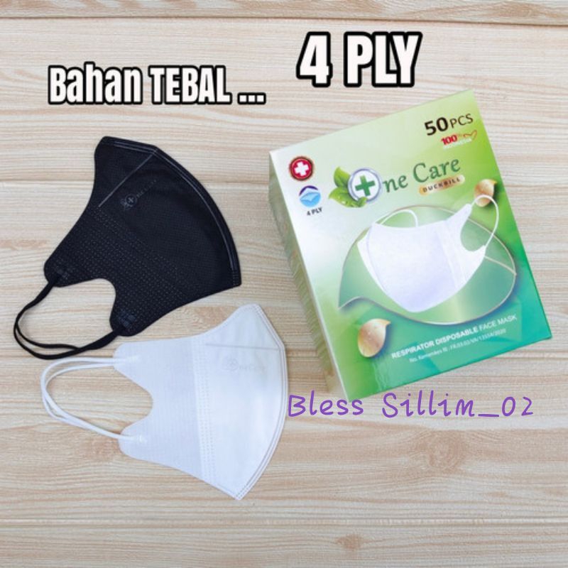 Masker Duckbill One Care 4 ply