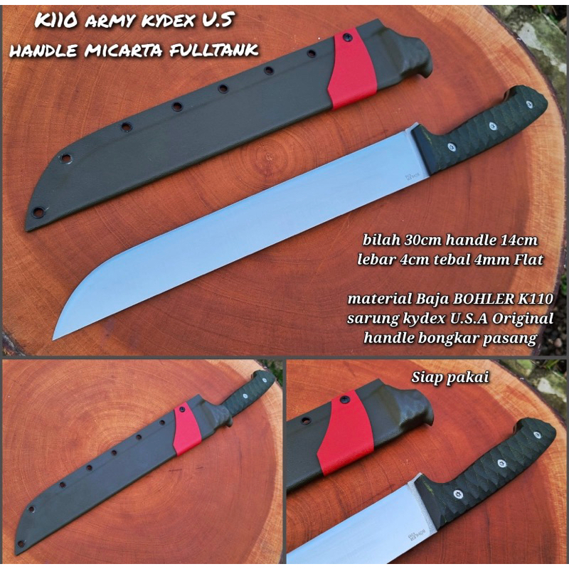 GOLSEM BAJA BOHLER K110 30cm HANDLE MICARTA SUPER PREMIUM BERKUALITAS TINNGI