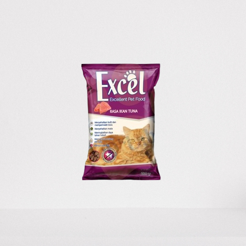

Piscoklegit_ Excel, Excellent Cat Food Pakan Kucing Rasa Ikan Tuna Freshpack 500Gr