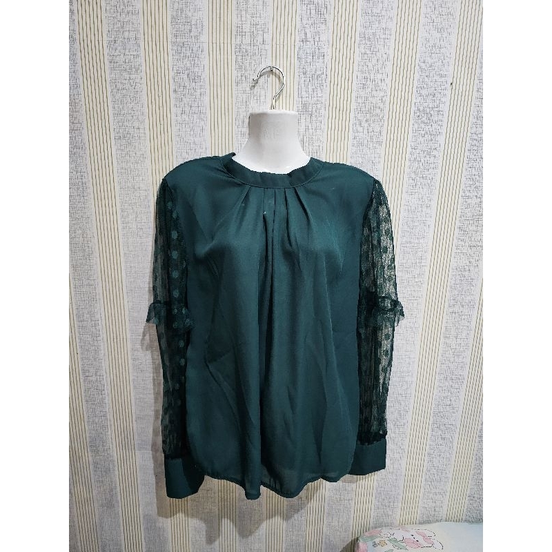 preloved atasan hijau