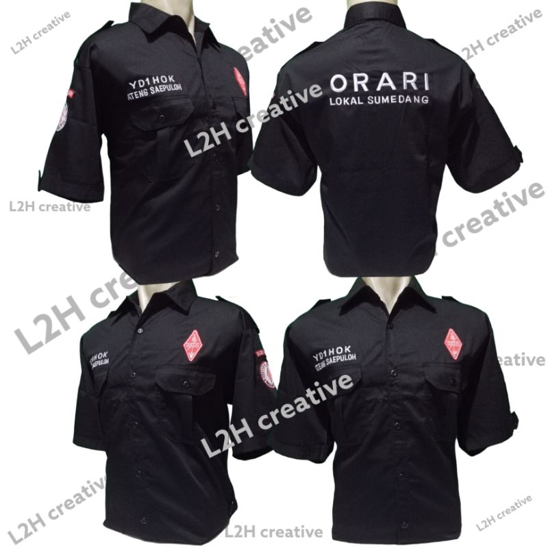 baju pdh ORARI lengkap bordir nama callsign lokasi orda orlok