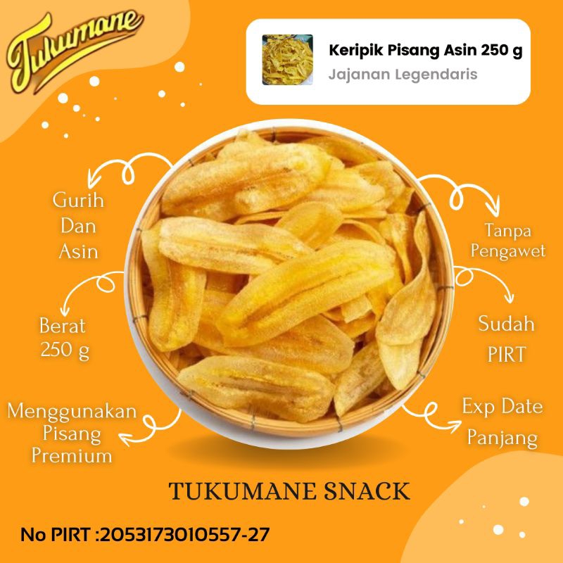 

Keripik Pisang Asin 250g/Keripik Pisang/Pisang asin 250g/Keripik 250g