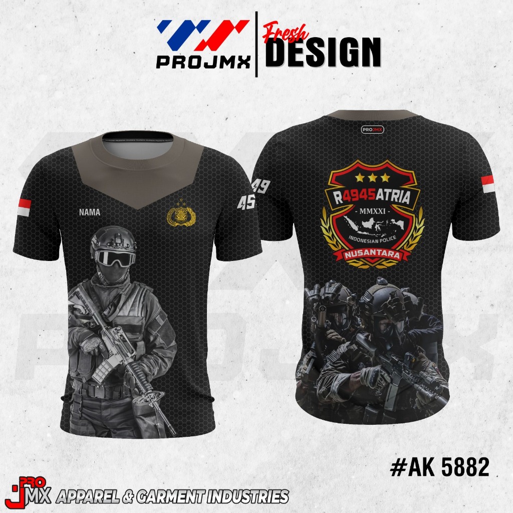PROJMX - KAOS JERSEY DALAMAN POLRI R4945ATRIA