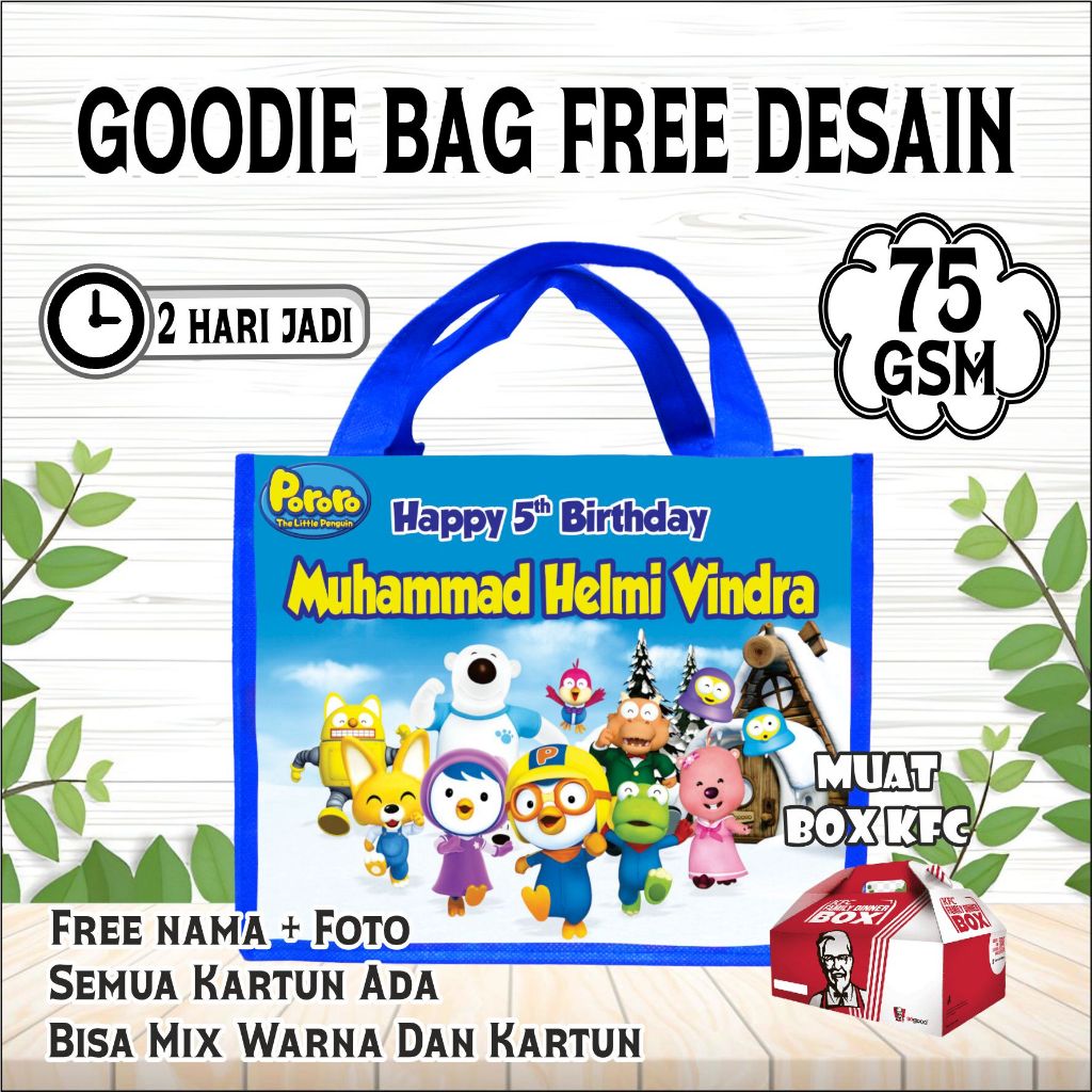 

goodie bag ulang tahun anak/Tas kantong snacks / goodie bag karakter kuromi cinamorol mixue mario barbie/ kantong ultah / kantong ulang tahun motif / tas souvenir anak