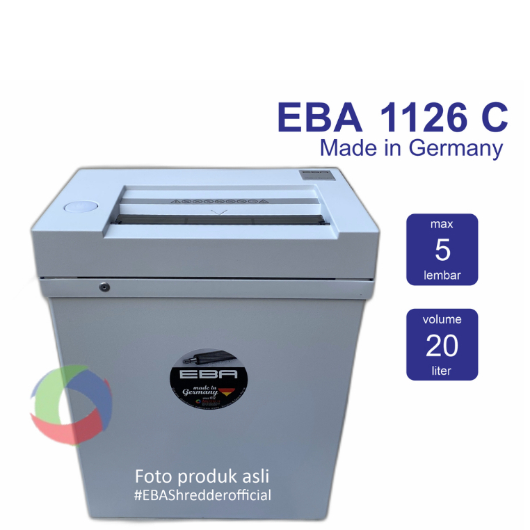 EBA 1126 C Mesin Penghancur Kertas Cross Cut Made in Germany