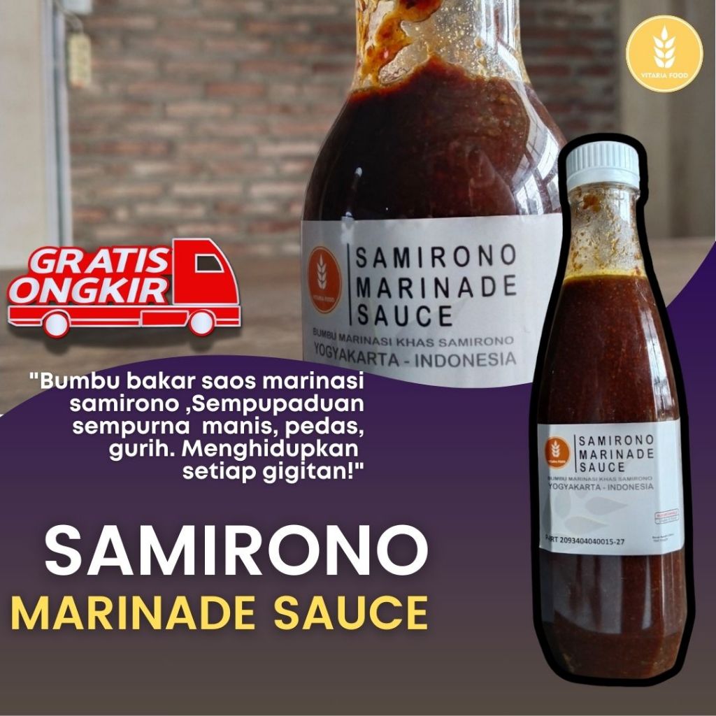 

Bubu Sate Ayam/Bumbu Bakaran Ikan/Bumbu Cocolan Grill Vitaria Food - Samirono 500 ml Gratis Ongkir
