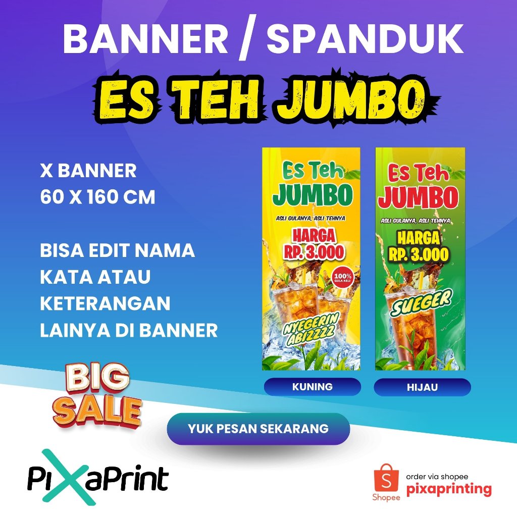 Banner Es Teh Jumbo 3000