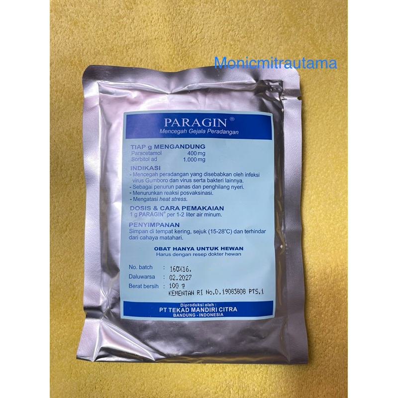 PARAGIN paracetamol hewan 100g