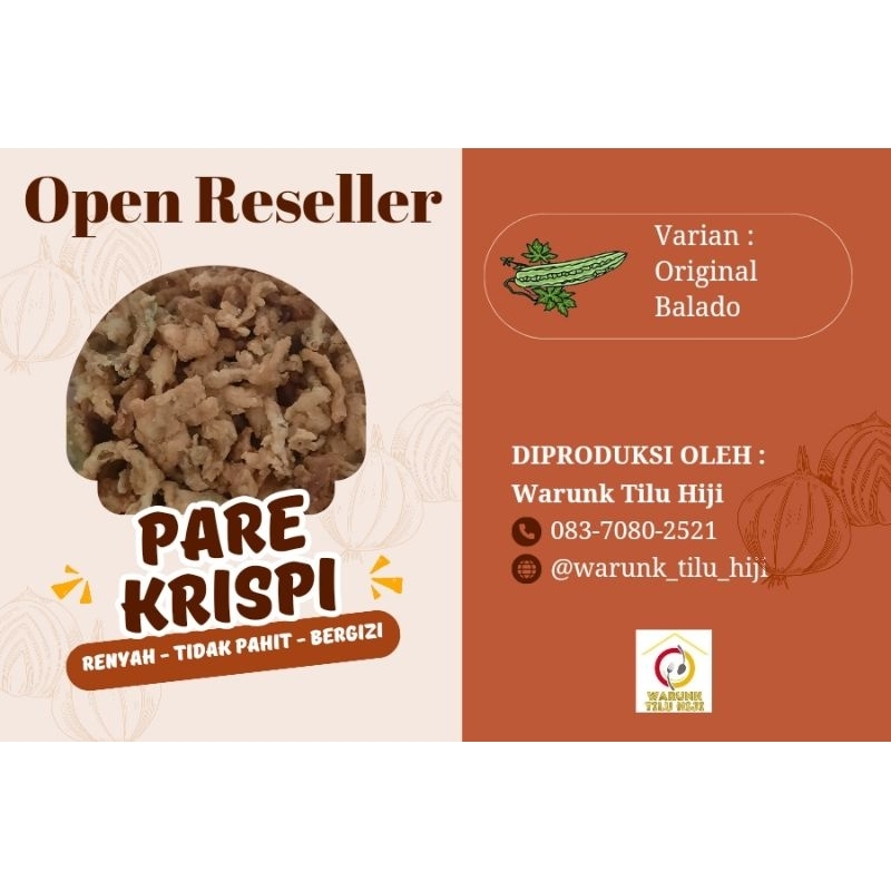 

Pare krispi / keripik pare / pare enak dijamin nagih